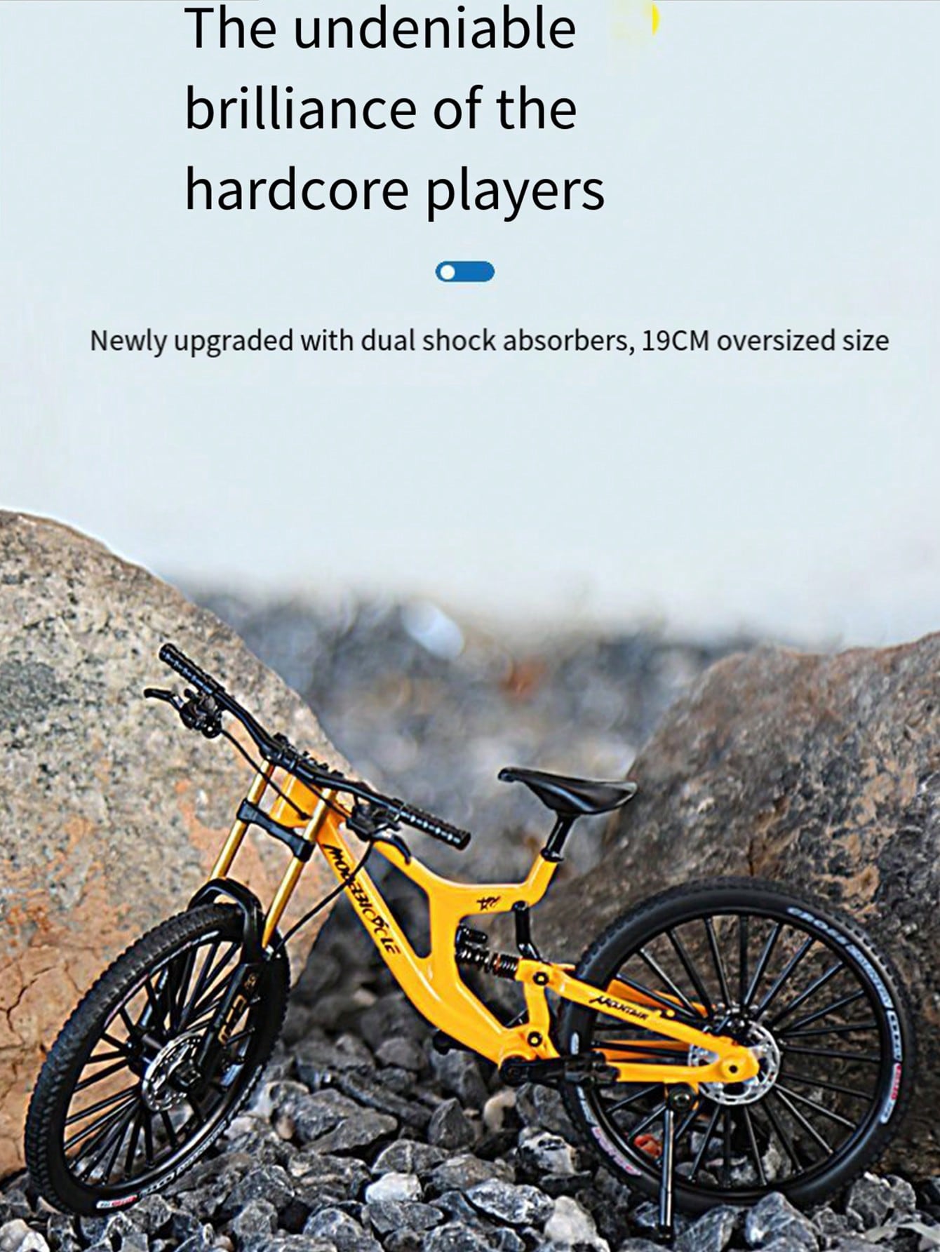 Mountain Biking Game - アップグレードされたデュアルショックアブソーバー合金製ダウンヒルソフトテールマウンテンバイク（ギア付き）、男女兼用。 パーティーゲームやガーデンパーティー、誕生日のお祝いに最適です。 大人のインド人への完璧な贈り物です。