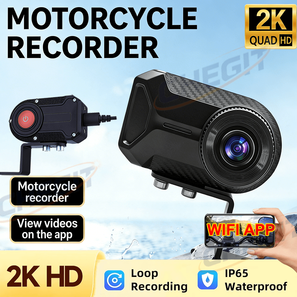 Mountain Biking Images - 新しい 2K HD オートバイ運転用ダッシュカムカムコーダー IP65 マウンテン電動自転車自転車オートバイヘルメットカメラ屋外ブラックボックス