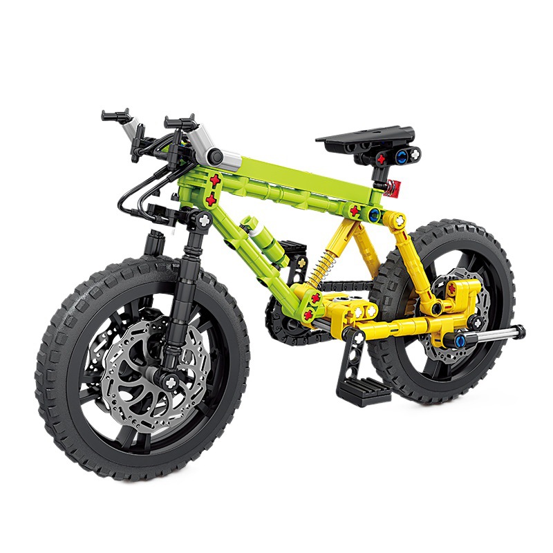 ミニチュアブリックマウンテンバイク組み立てブロックセット M - Mountain Biking Game のレビューと価格
