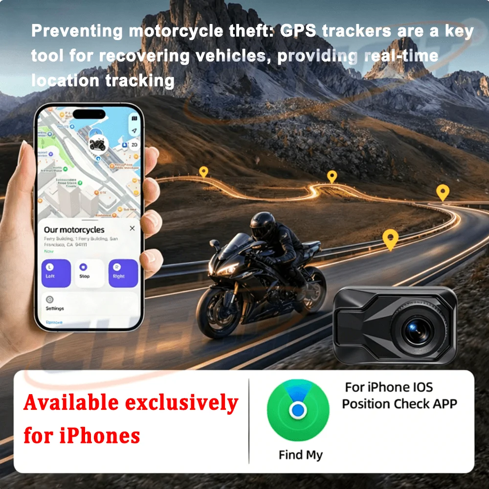 オートバイ DVR 2K HD WiFi & APP 防水  - Mountain Biking Images のレビューと価格