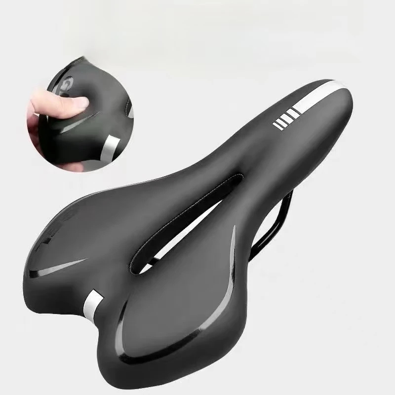 耐衝撃性と快適性を備えたPUレザー自転車サドル、スポンジ入り - Mountain Biking Experience のレビューと価格