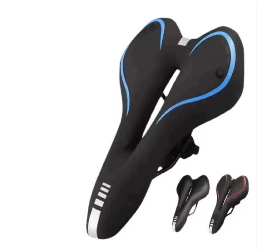 耐衝撃性と快適性を備えたPUレザー自転車サドル、スポンジ入り - Mountain Biking Experience のレビューと価格